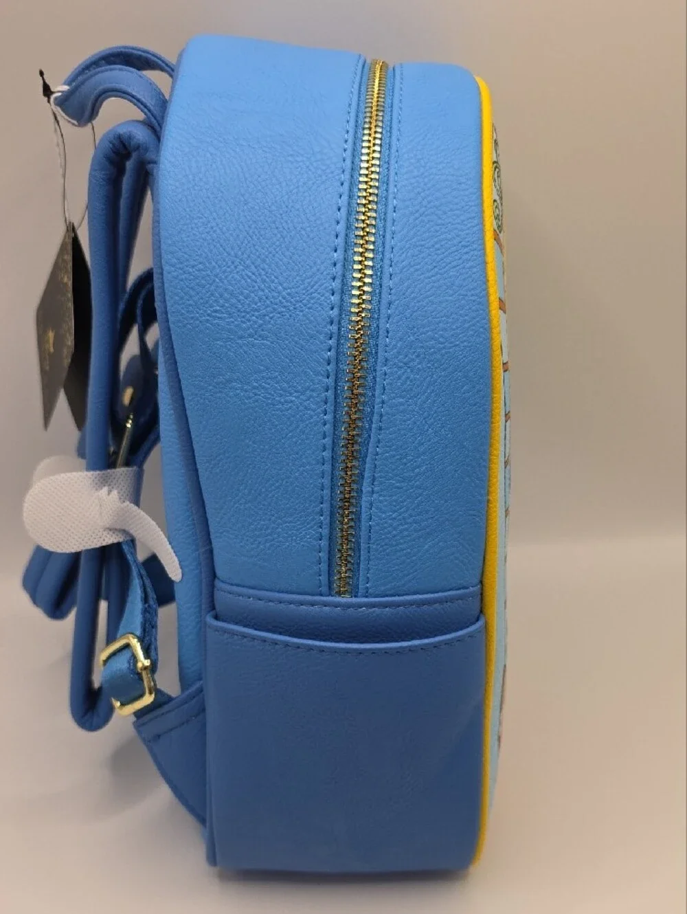 Loungefly Blue Yellow Snow White Stained Glass Mini Backpack